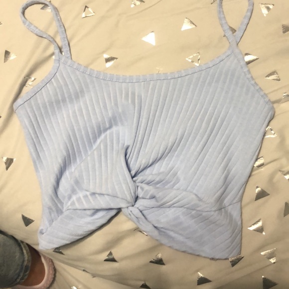 Baby Blue Summer Crop Top! Size Small - Picture 4 of 4